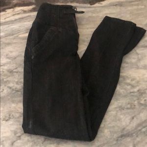 Black Bebe super high waist skinny jeans